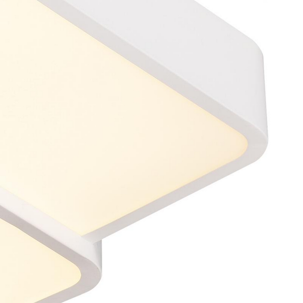 Lampadario Led da soffitto Nerima Bianco 70W Dimmerabile con temperatura colore regolabile con telecomando M LEDME - Foto 2