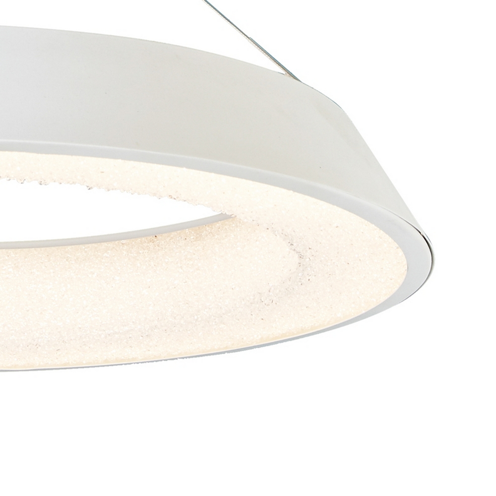 Lampadario Led da soffitto Provence Bianco 38W Dimmerabile con temperatura colore regolabile con telecomando M LEDME - Foto 1