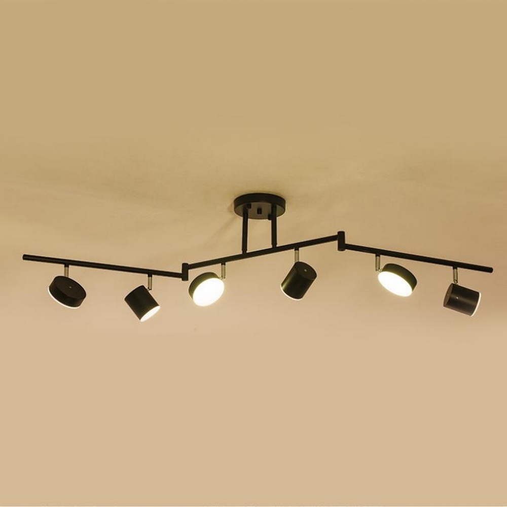 Lampadario Led da soffitto Silah Nero 36W Bianco neutro 4500K M LEDME - Foto 1