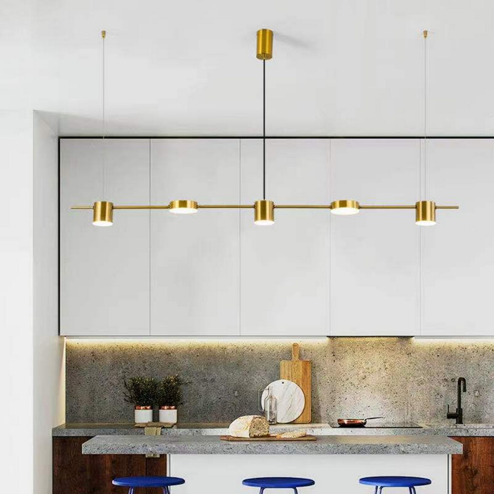 Lampadario Led da soffitto Sixng Oro 30W Bianco neutro 4500K M LEDME - Foto 2