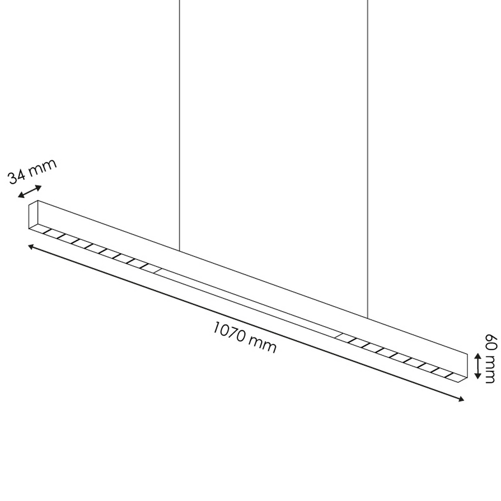 Lampadario Led da soffitto Vienna II Nero 40W Bianco caldo 3000K M LEDME - Foto 3