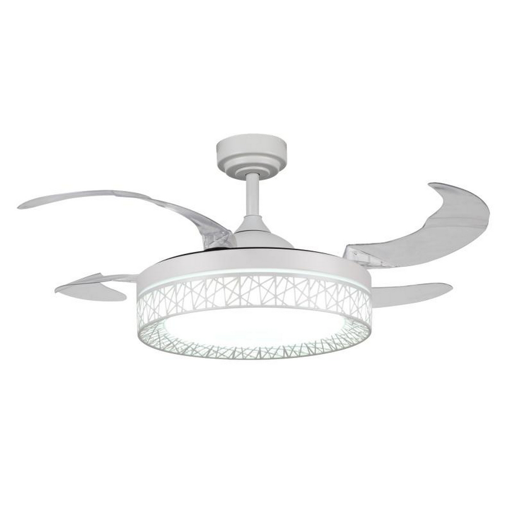 Foto principale Lampadario Ventilatore da soffitto White Aqua 36W illuminazione Led regolabile con telecomando M LEDME