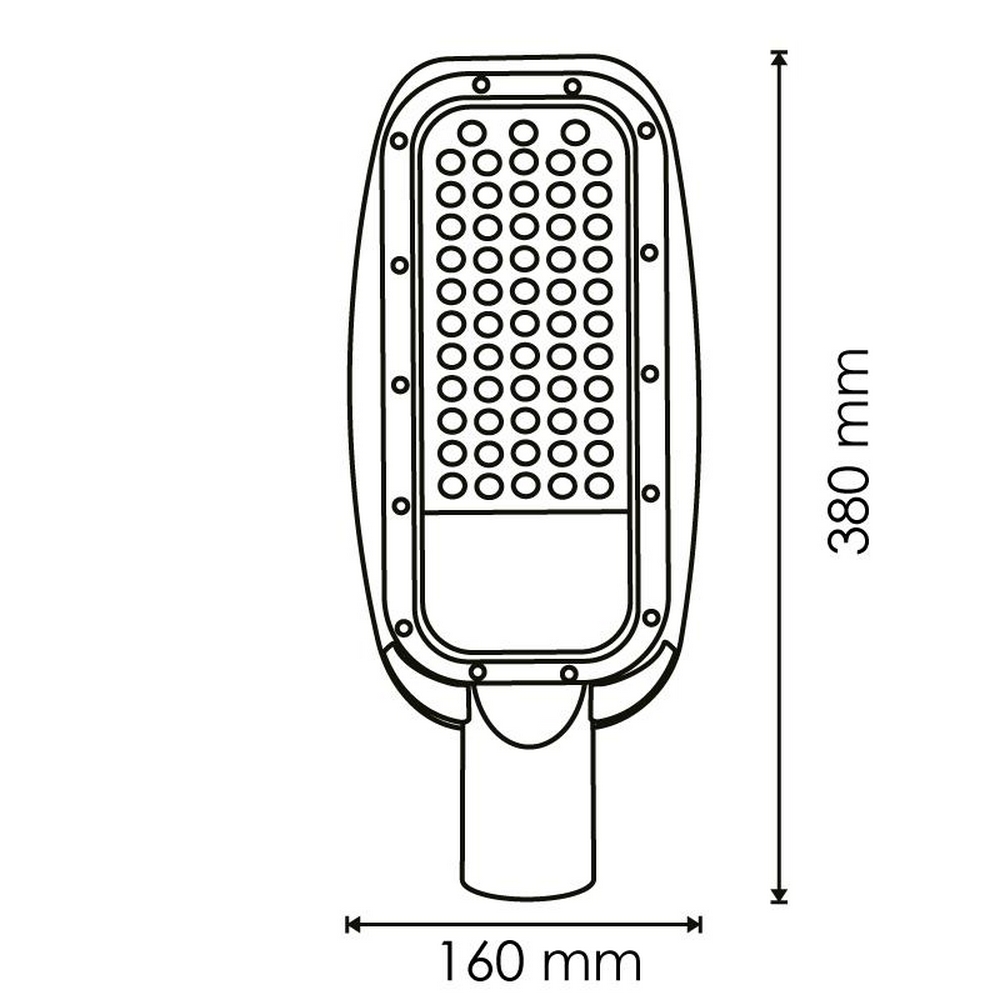 Lampione stradale Led 50W Grigio IP65 Bianco neutro 4500K M LEDME - Foto 3