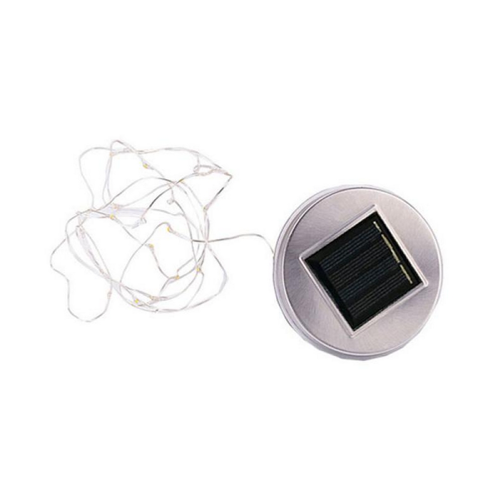 Lanterna con vaso in vetro da 20 MicroLed RGB ad alimentazione solare Confezione 2 pz M LEDME - Foto 6