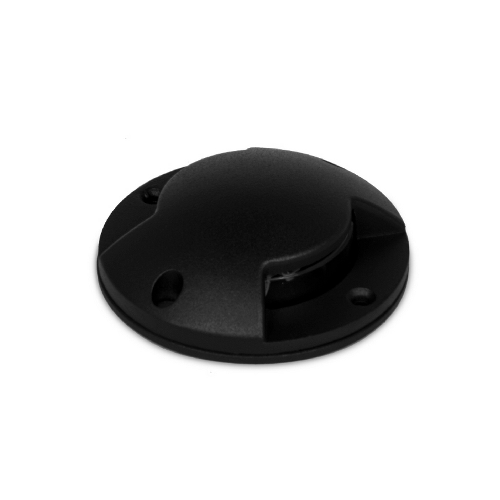 Segnapasso calpestabile Led 12V 6W a superfice Rotondo Doppia emissione Nero IP65 Bianco neutro 4000K Wisdom - Foto 1