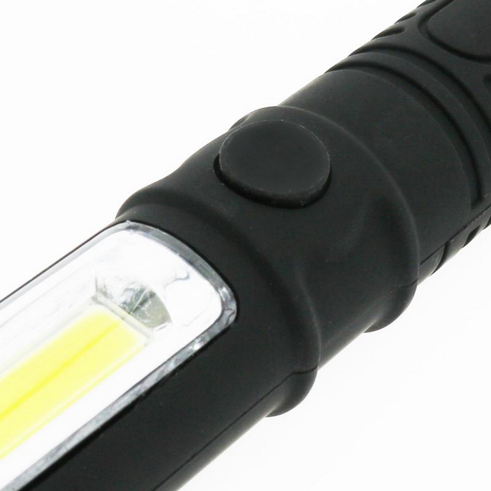 Torcia Led COB Nera 4W doppia emissione con calamita e clip IP65 Bianco freddo 6000K M LEDME - Foto 1