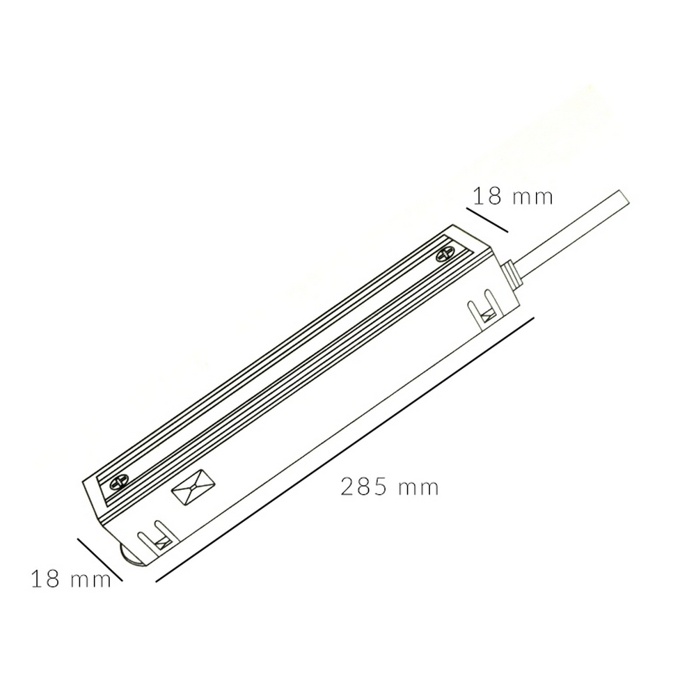 Alimentatore interno Driver per binario magnetico 16mm 48V 100W bianco M LEDME - Foto 1