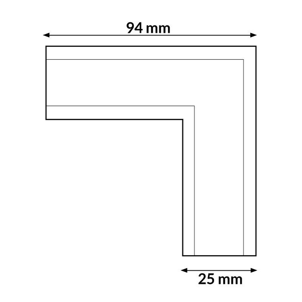 Connettore a L per binario magnetico 16mm bianco M LEDME - Foto 2