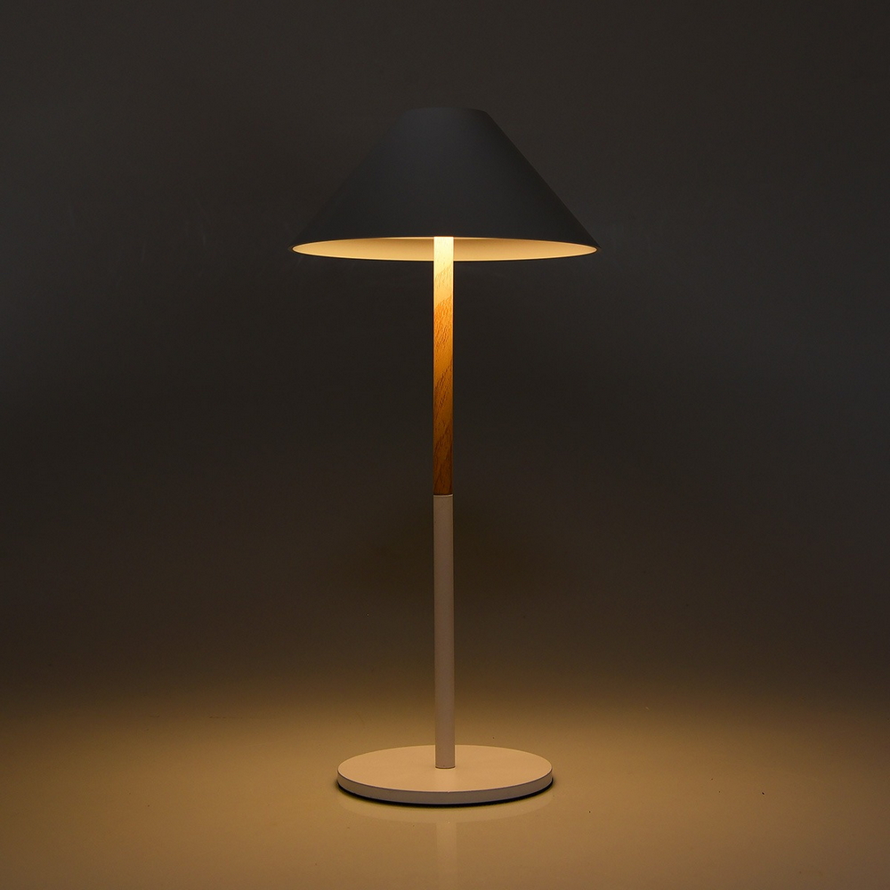 Lampada da tavolo Led touch Nam Bianca 5W portatile a batteria ricaricabile USB Dimmerabile Wisdom - Foto 2