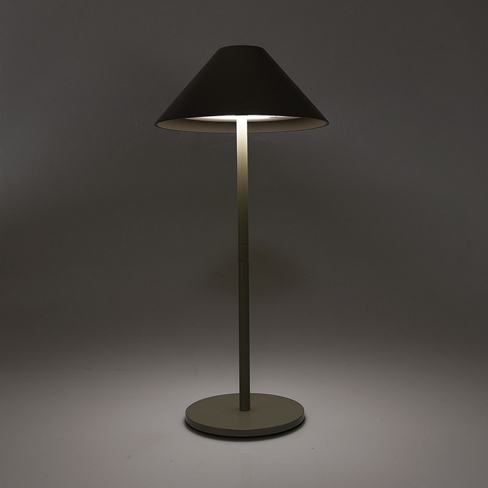 Lampada da tavolo Led touch Nam Grigia 5W portatile a batteria ricaricabile USB Dimmerabile Wisdom - Foto 3