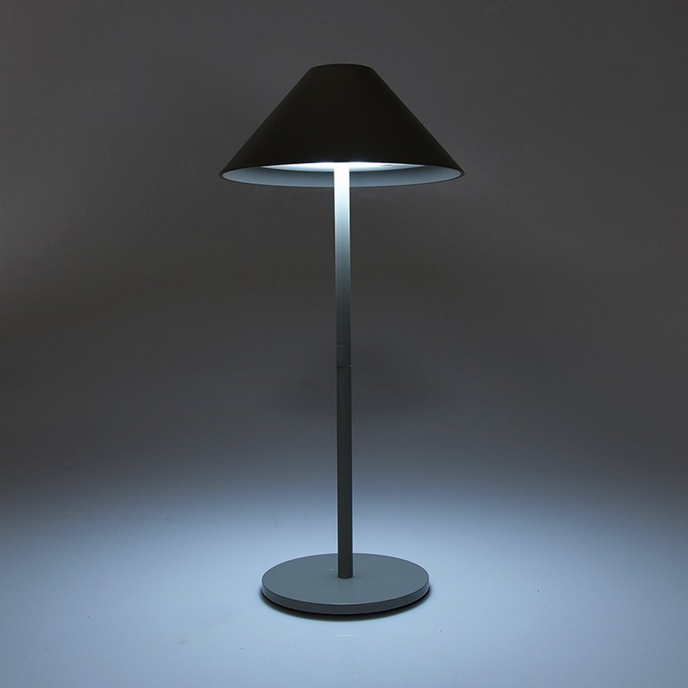 Lampada da tavolo Led touch Nam Grigia 5W portatile a batteria ricaricabile USB Dimmerabile Wisdom - Foto 4