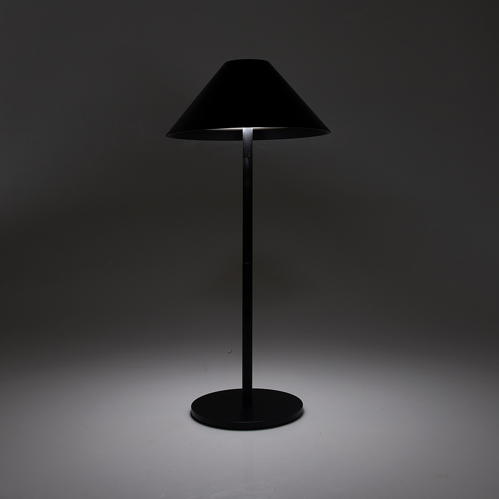 Lampada da tavolo Led touch Nam Nera 5W portatile a batteria ricaricabile USB Dimmerabile Wisdom - Foto 3