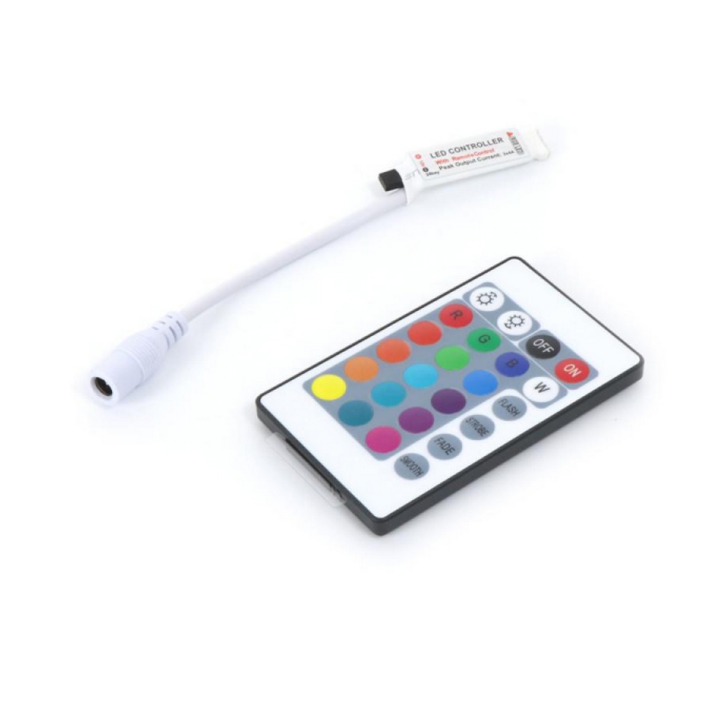 Foto principale Mini Controller IR striscia Led RGB 12V con telecomando M LEDME