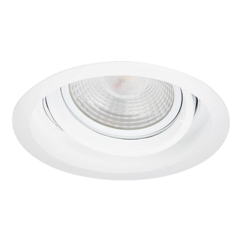 Foto principale Portafaretto orientabile AR111 da incasso 170mm Bianco Rotondo Novaline