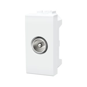 Foto principale Presa TV maschio bianca compatibile anche con BTicino Livinglight
