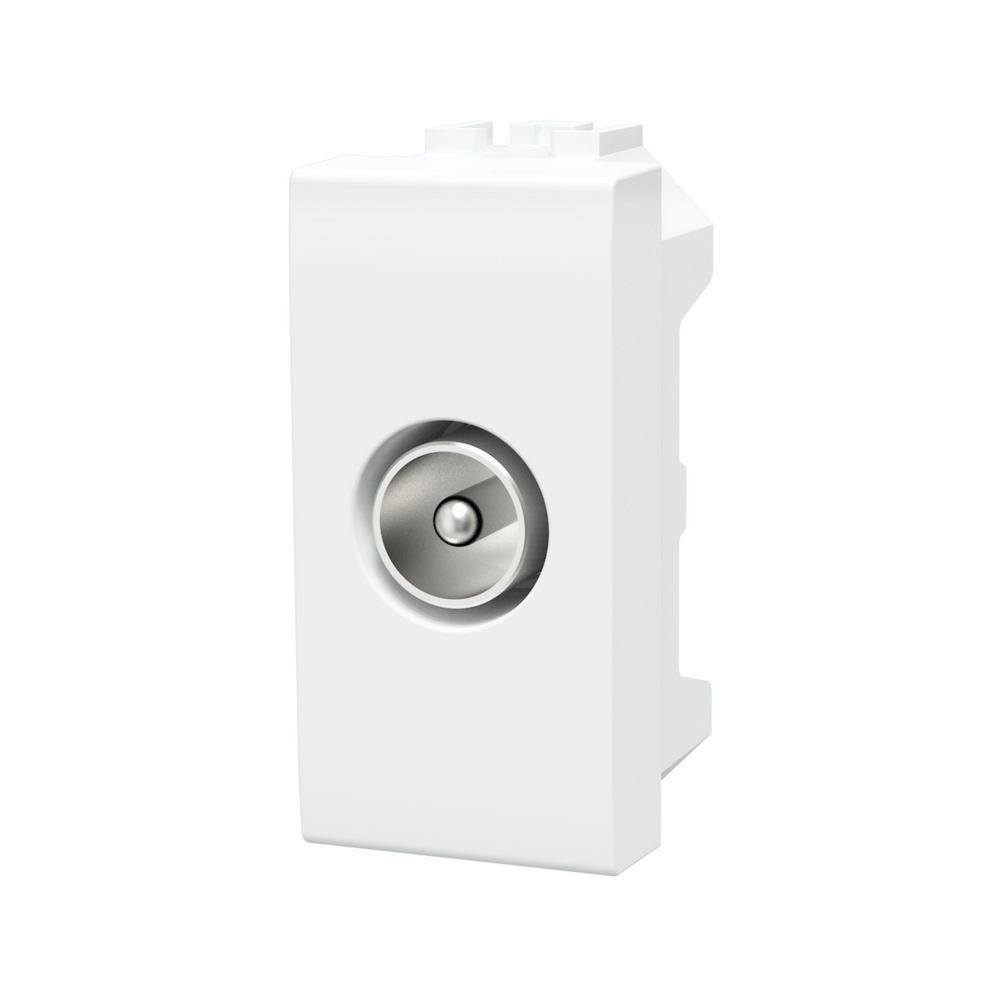 Foto principale Presa TV maschio bianca compatibile anche con BTicino Livinglight