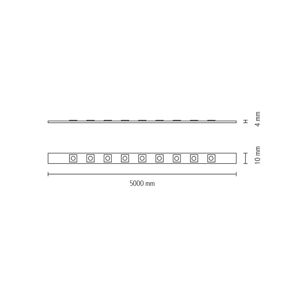Striscia Led Professionale 24V 240W SMD 2835 5 metri IP65 Bianco Neutro 4000K Wisdom - Foto 2