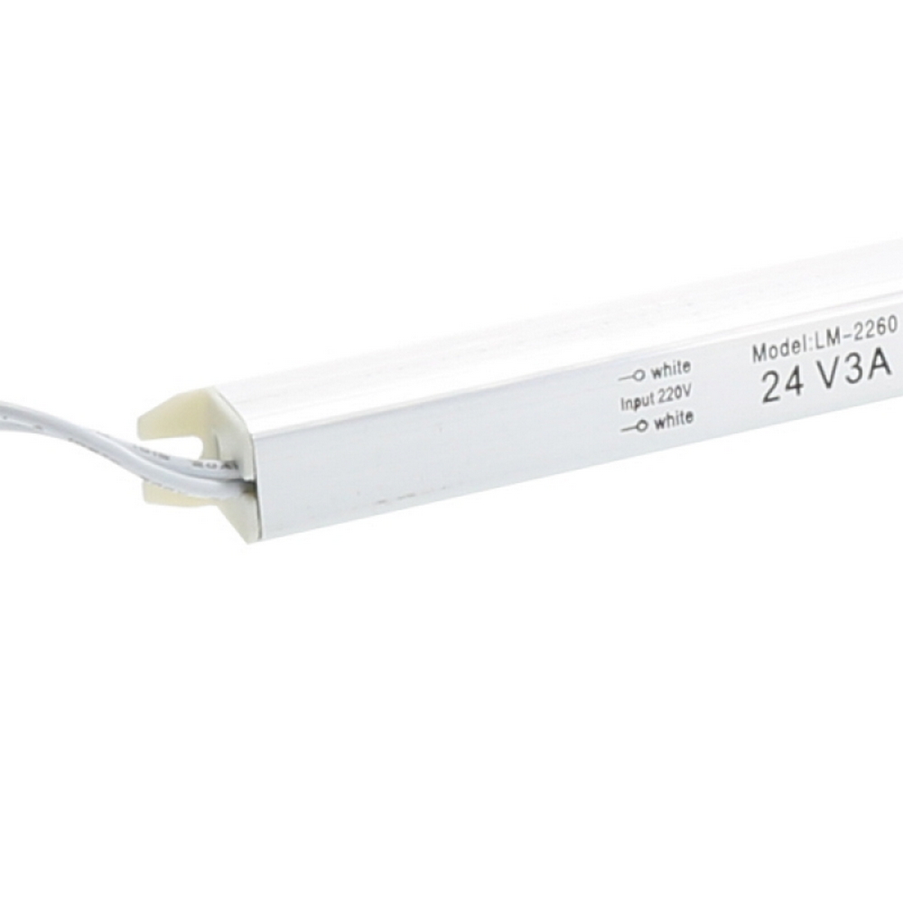 Alimentatore slim striscia Led 24V 72W 3A IP20 Trasformatore sottile per profili uso interno M LEDME - Foto 1
