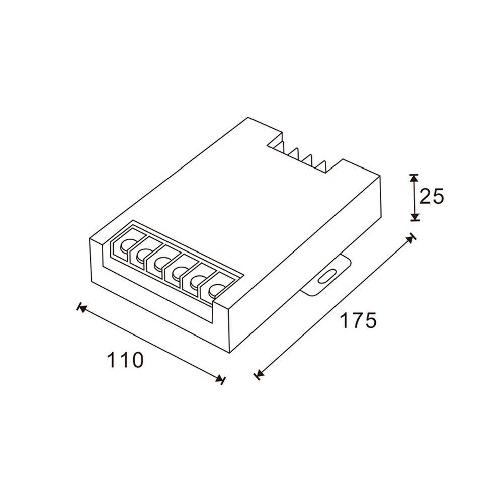 Amplificatore di segnale 12-24V per striscia led RGB M LEDME - Foto 1