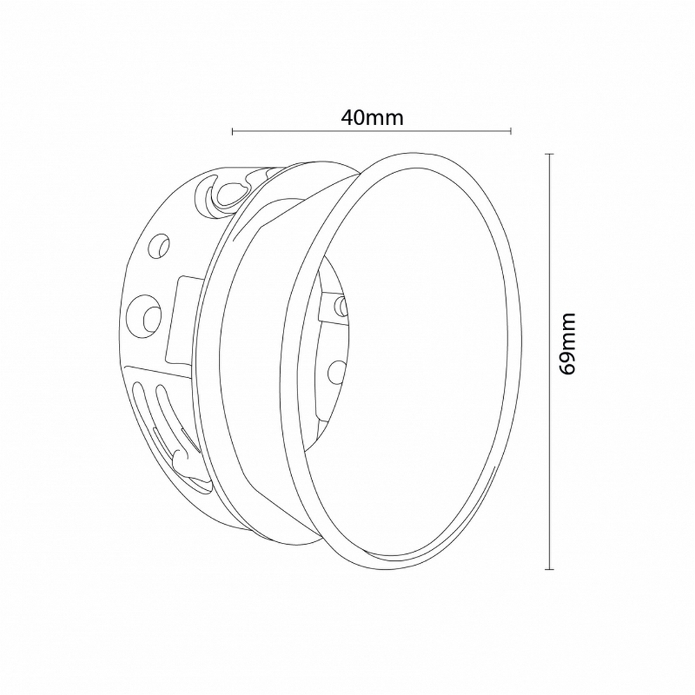 Anello di finitura Oro per faretto Cobfix 10W M LEDME - Foto 2