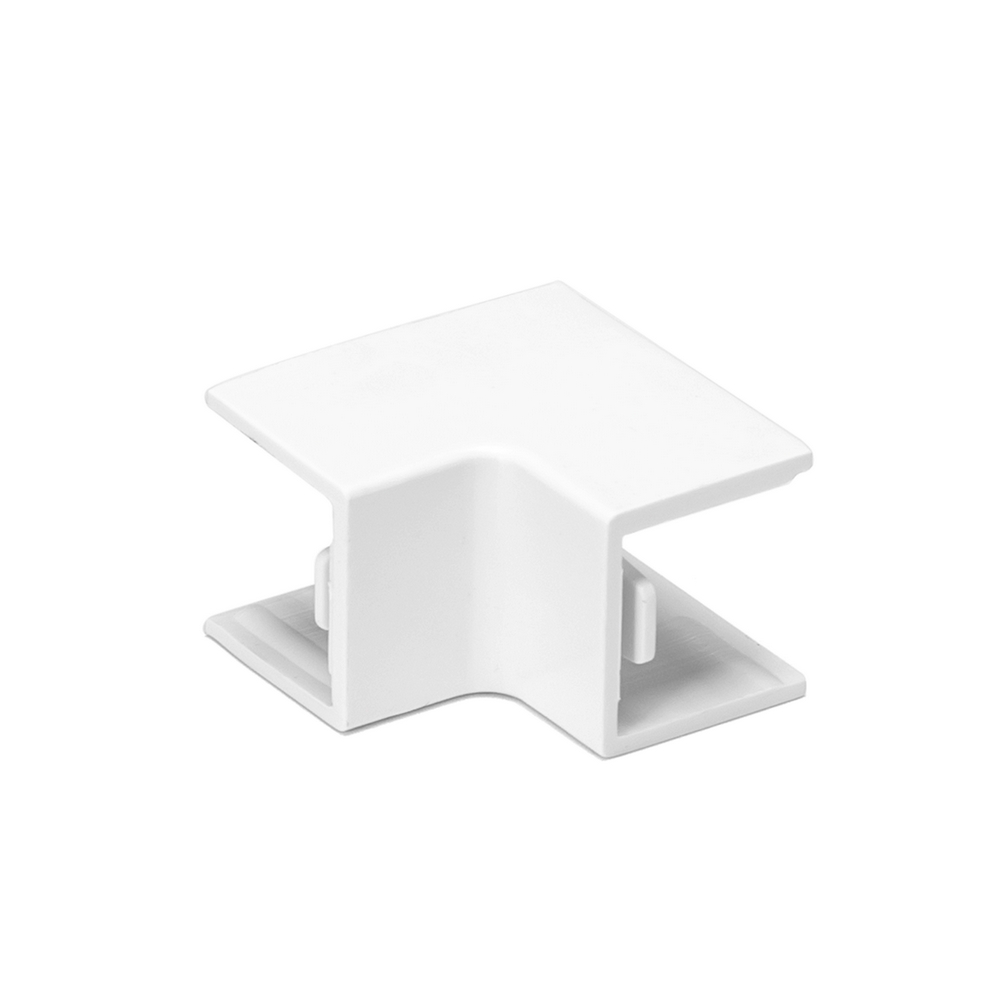 Angolo interno 90° L per Canalina 15x10mm bianca 4pz Aigostar - Foto 2
