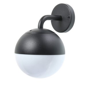 Foto principale Applique da parete Cam Nero IP44 1 x E27 M LEDME