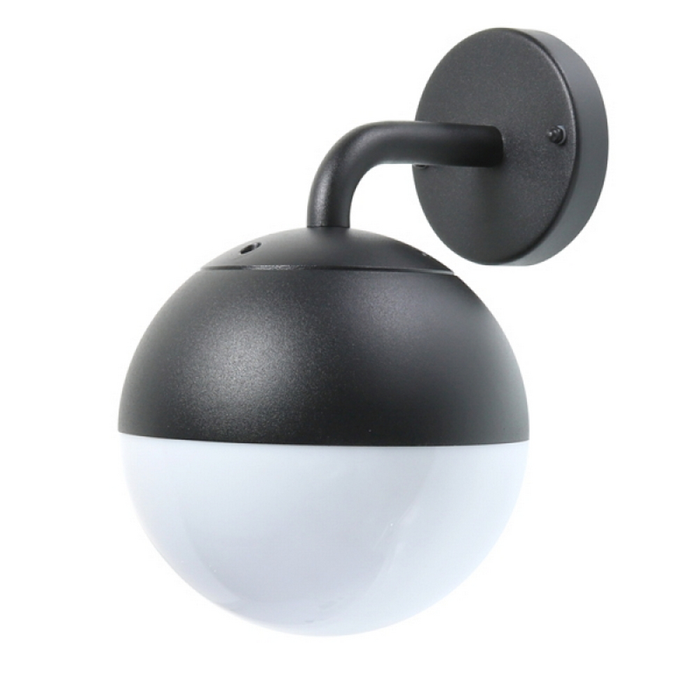 Foto principale Applique da parete Cam Nero IP44 1 x E27 M LEDME