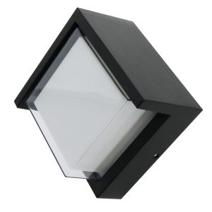 Foto principale Applique Led da parete Cinza 12W Nero IP65 CCT Temperatura colore regolabile M LEDME