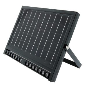 Foto principale Applique Led da parete Vienna 10W Nero con pannello solare e sensore crepuscolare IP54 temperatura colore regolabile M LEDME