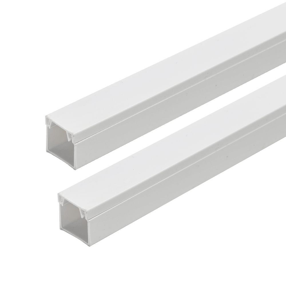 Foto principale Canalina rigida passacavi 16x16mm 2 metri adesiva e avvitabile bianca Aigostar
