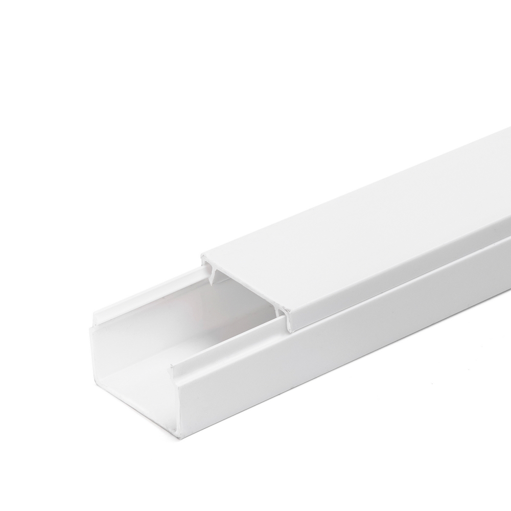 Canalina rigida passacavi 25x16mm 2 metri adesiva e avvitabile bianca Aigostar - Foto 1