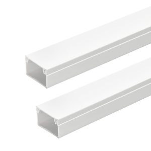 Foto principale Canalina rigida passacavi 25x16mm 2 metri adesiva e avvitabile bianca Aigostar