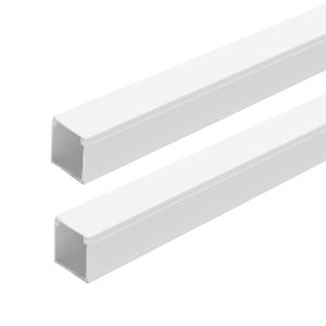 Foto principale Canalina rigida passacavi 40x40mm 2 metri adesiva e avvitabile bianca Aigostar