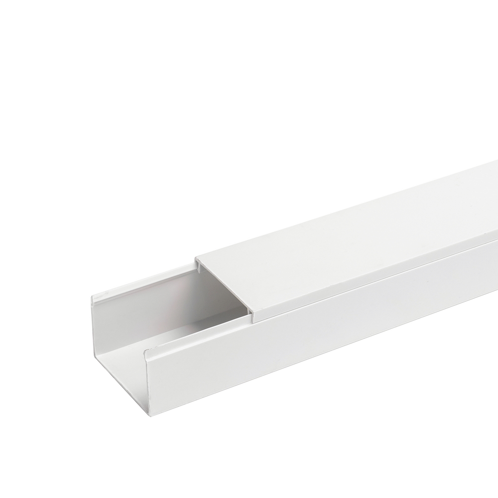Canalina rigida passacavi 60x40mm 2 metri avvitabile bianca Aigostar - Foto 1