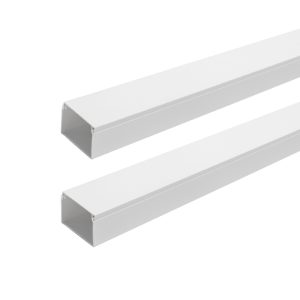 Foto principale Canalina rigida passacavi 60x40mm 2 metri avvitabile bianca Aigostar