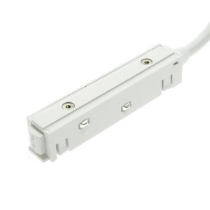 Foto principale Connettore per Alimentatore esterno Binario magnetico 16mm Bianco con cavo M LEDME