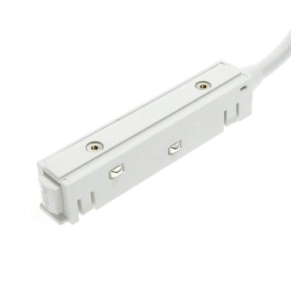 Foto principale Connettore per Alimentatore esterno Binario magnetico 16mm Bianco con cavo M LEDME