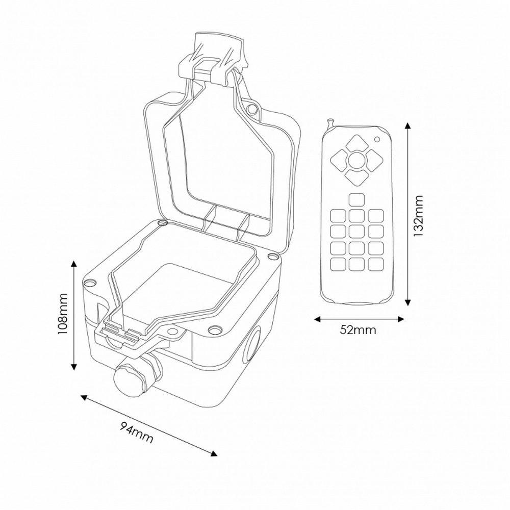 Controller RGB + W due fili per faretti PAR56 IP68 per piscina con telecomando M LEDME - Foto 4
