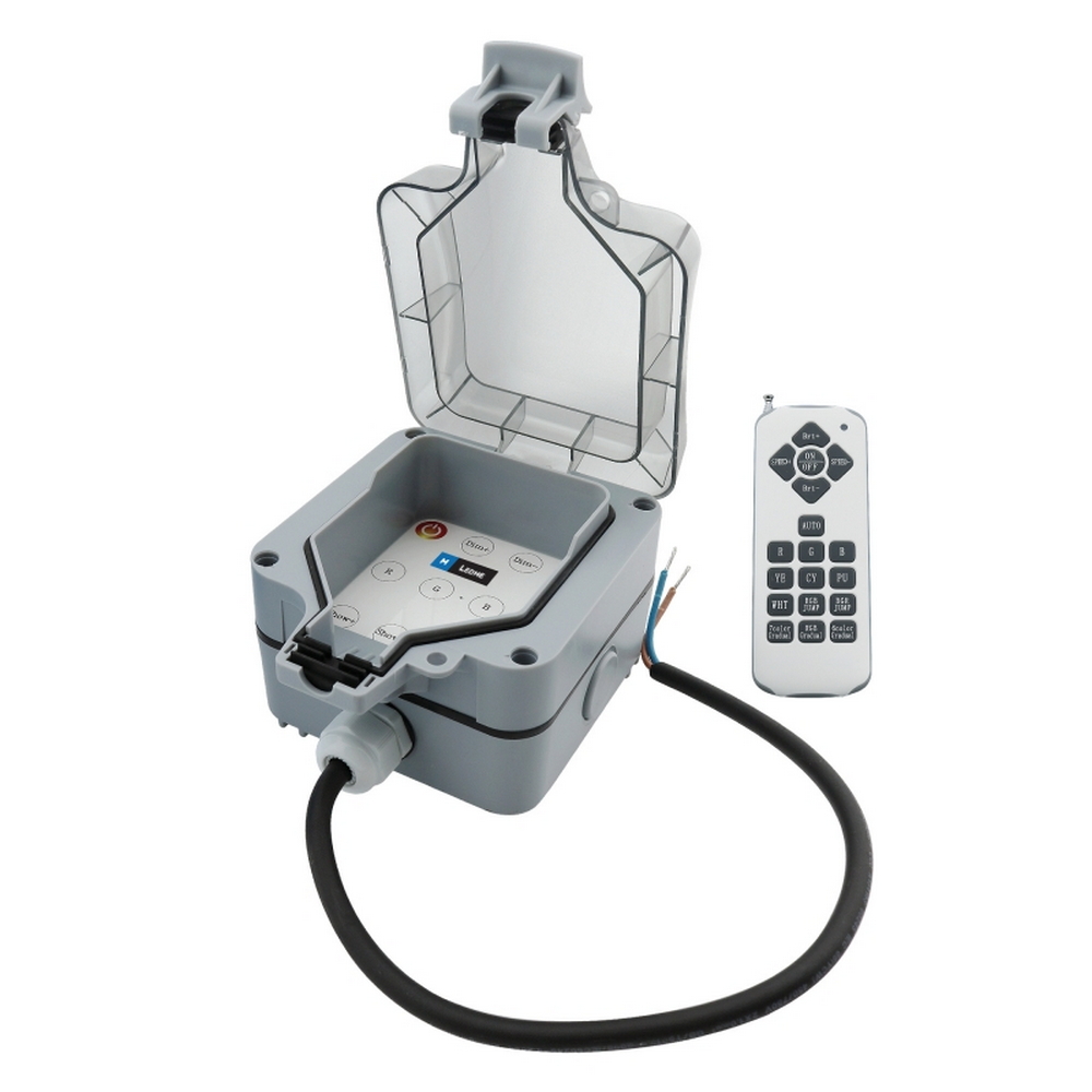 Foto principale Controller RGB + W due fili per faretti PAR56 IP68 per piscina con telecomando M LEDME