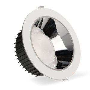 Foto principale Faretto Led da incasso 50W Rotondo Cornice bianca Apertura 60 gradi Bianco neutro 4500K M LEDME
