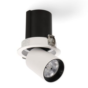 Foto principale Faretto Led da incasso Tube 12W Cornice bianca Apertura 36 gradi Bianco neutro 4000K M LEDME