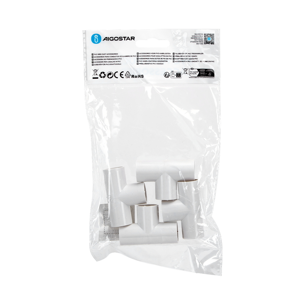 Giunzione T per Tubo 20mm bianco 4pz Aigostar - Foto 4