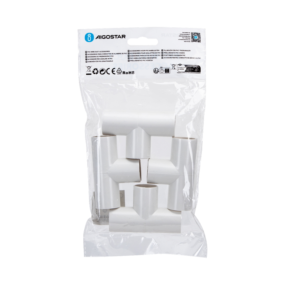 Giunzione T per Tubo 25mm bianco 4pz Aigostar - Foto 4