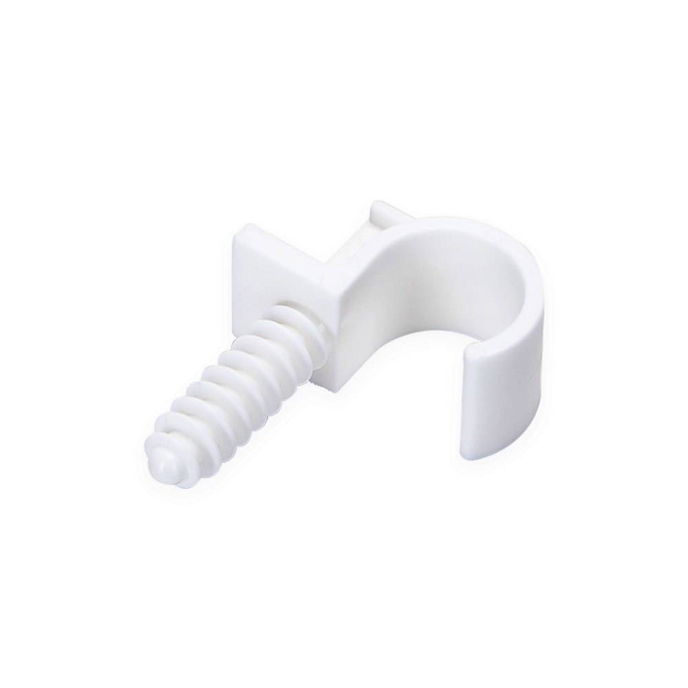 Graffette fissatubo a battere per Tubo 20mm bianco 10pz Aigostar - Foto 1
