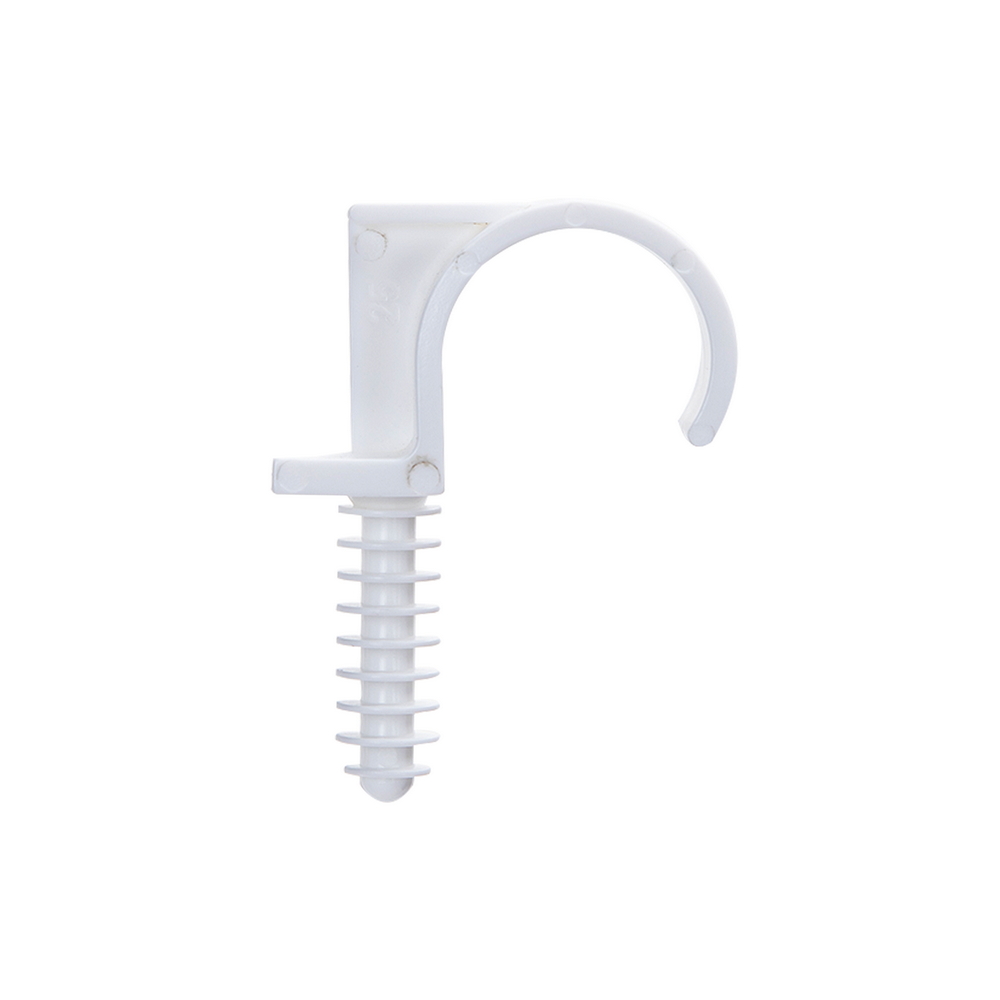 Foto principale Graffette fissatubo a battere per Tubo 25mm bianco 10pz Aigostar