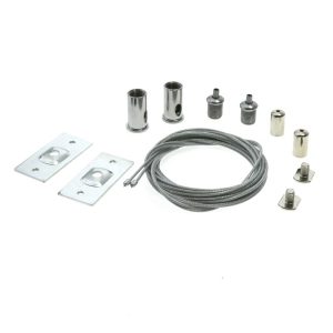 Foto principale Kit installazione a sospensione per Binario magnetico 16mm 2 Cavi in acciaio 1,5 metri M LEDME