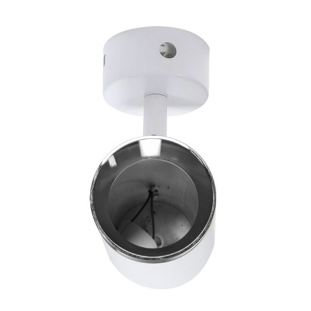 Lampadario da soffitto City Bianco 1 Faretto GU10 Orientabile M LEDME - Foto 1