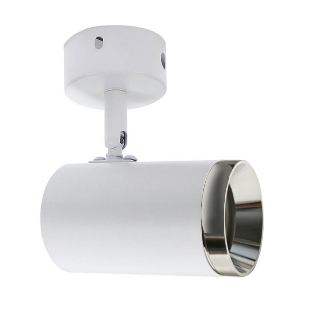 Foto principale Lampadario da soffitto City Bianco 1 Faretto GU10 Orientabile M LEDME