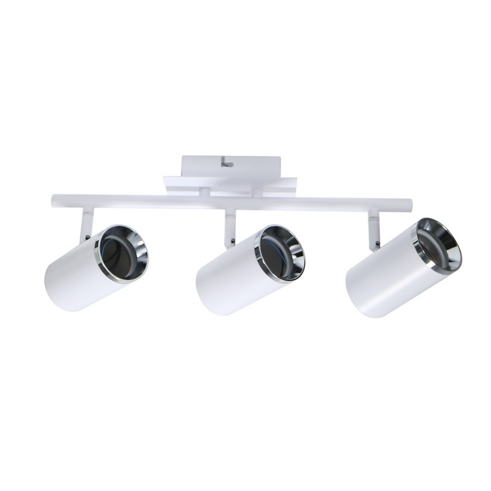 Foto principale Lampadario da soffitto City Bianco 3 Faretti GU10 Orientabili M LEDME