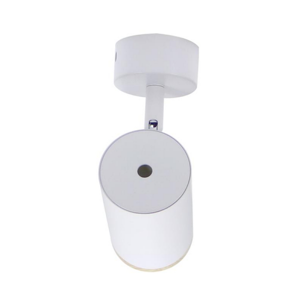 Lampadario da soffitto Country Bianco 1 Faretto GU10 Orientabile M LEDME - Foto 2